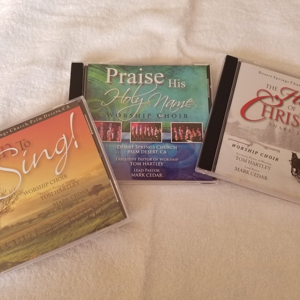 Desert Springs Church Worship Choir - Lot of 3 Praise & Worship Discs